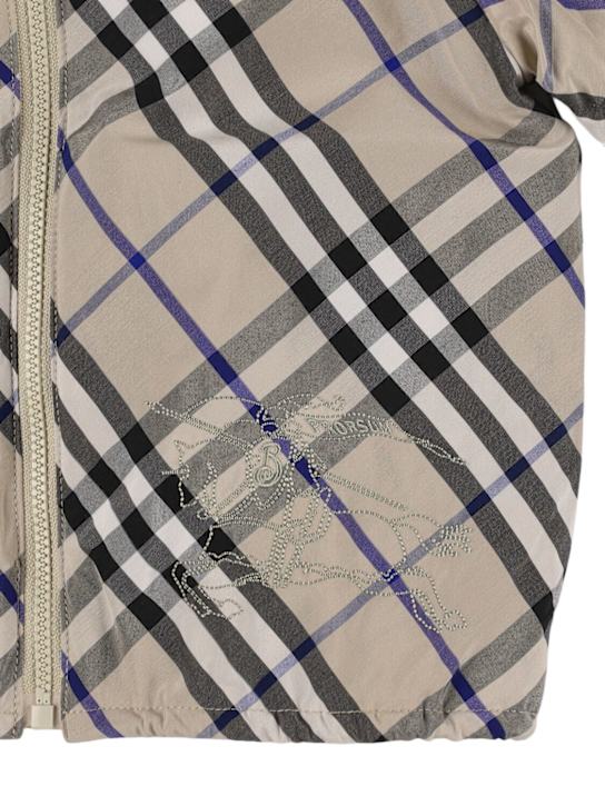 Luisaviaroma Giacca In Poly E Cotone Stampa Quadri