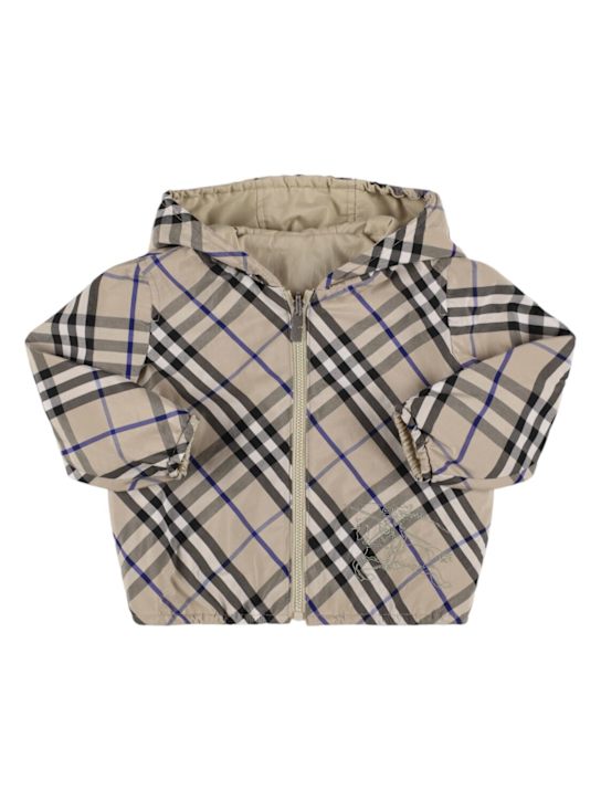 Luisaviaroma Giacca in poly e cotone stampa quadri