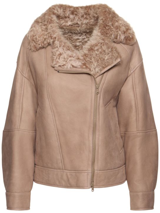Luisaviaroma Giacca in shearling e pelle