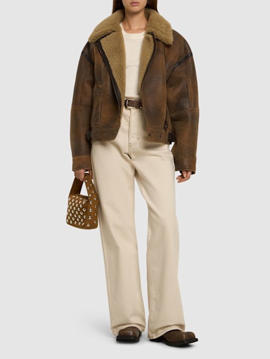 Luisaviaroma Giacca Lakota In Pelle E Shearling