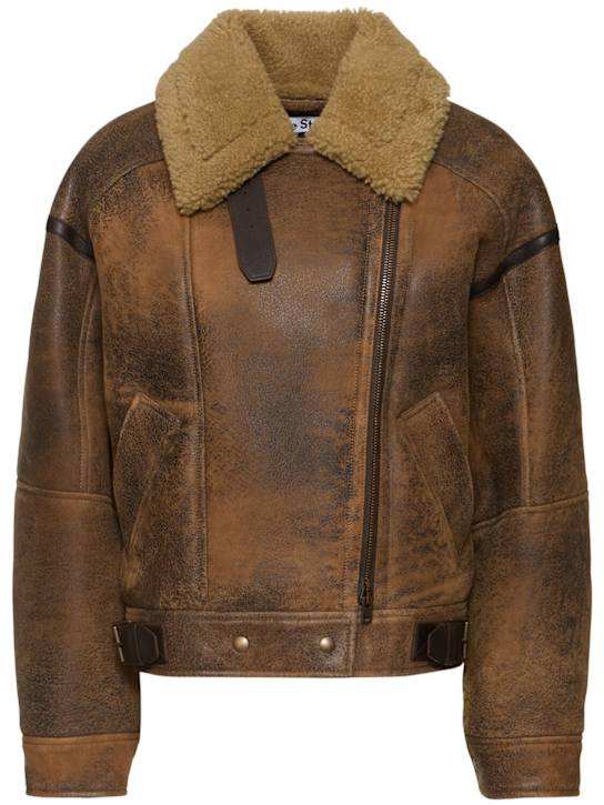Luisaviaroma Giacca Lakota in pelle e shearling