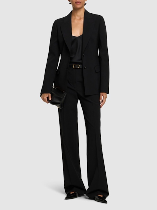 Luisaviaroma Giacca Monopetto In Lana Stretch
