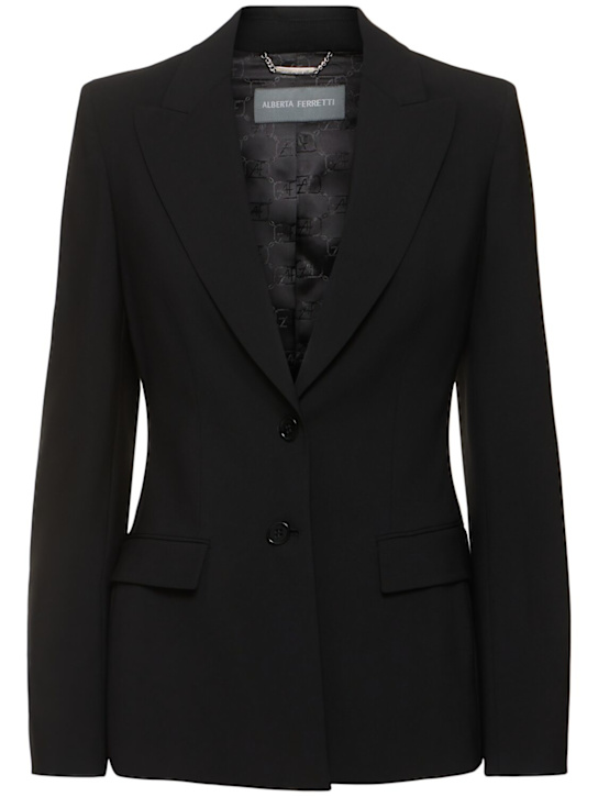 Luisaviaroma Giacca monopetto in lana stretch