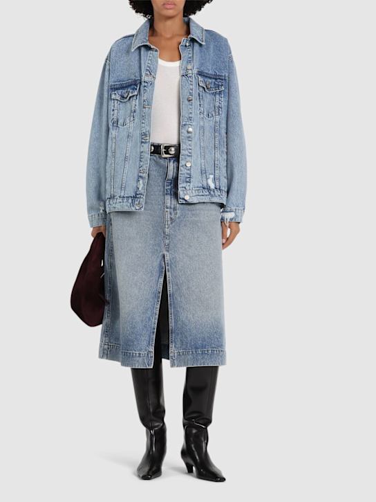 Luisaviaroma Giacca Rory In Denim Di Cotone
