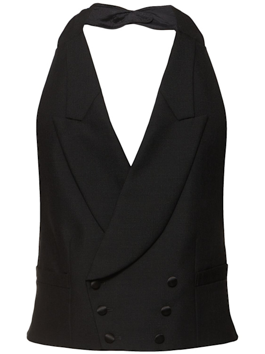 Luisaviaroma Gilet British in lana e mohair
