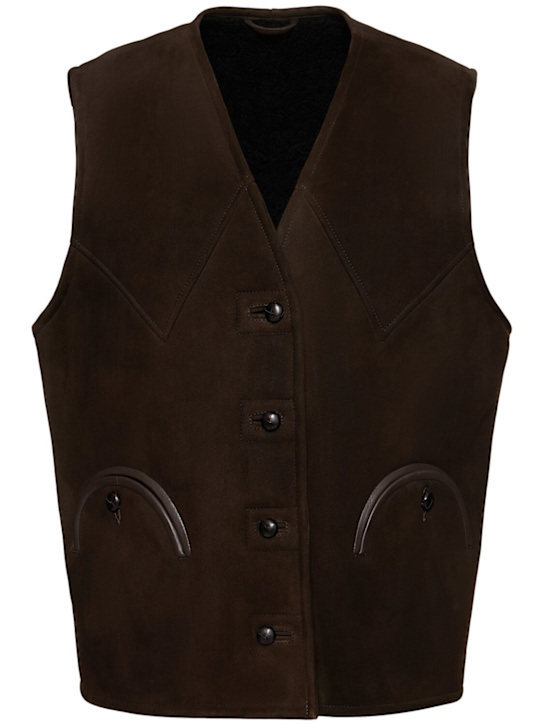 Luisaviaroma Gilet Tatoosh in shearling