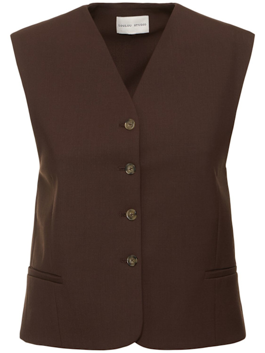 Luisaviaroma Gilet Teora in maglia di misto lana