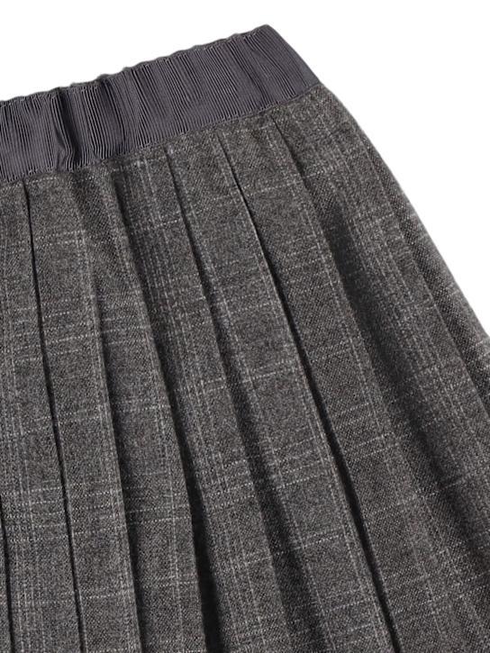 Luisaviaroma Gonna A Pieghe In Misto Poly A Quadri