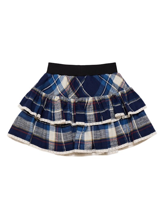 Luisaviaroma Gonna in cotone stampa quadri