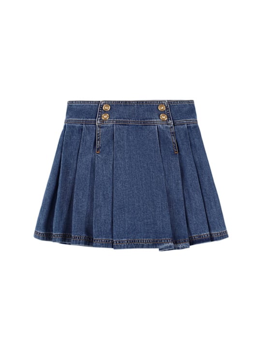 Luisaviaroma Gonna in denim di cotone plissé