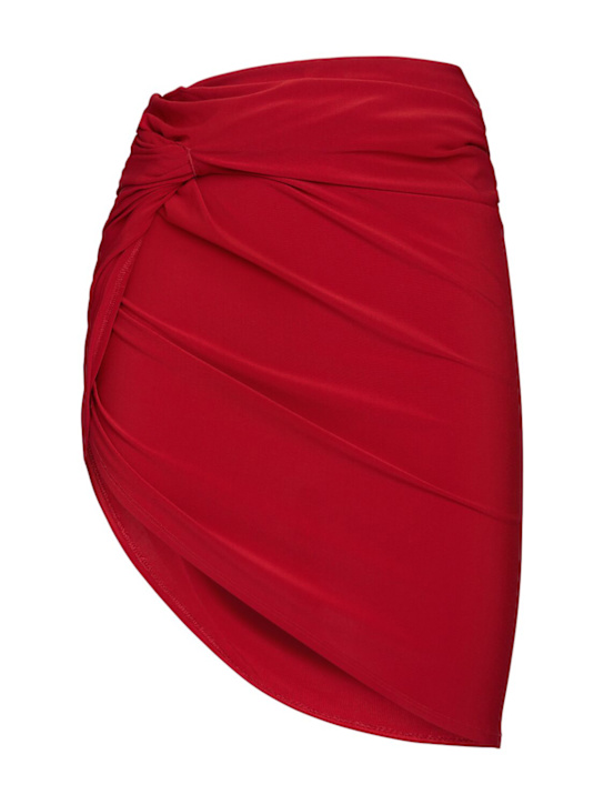 Luisaviaroma Gonna La Mini Jupe Drapeado in jersey