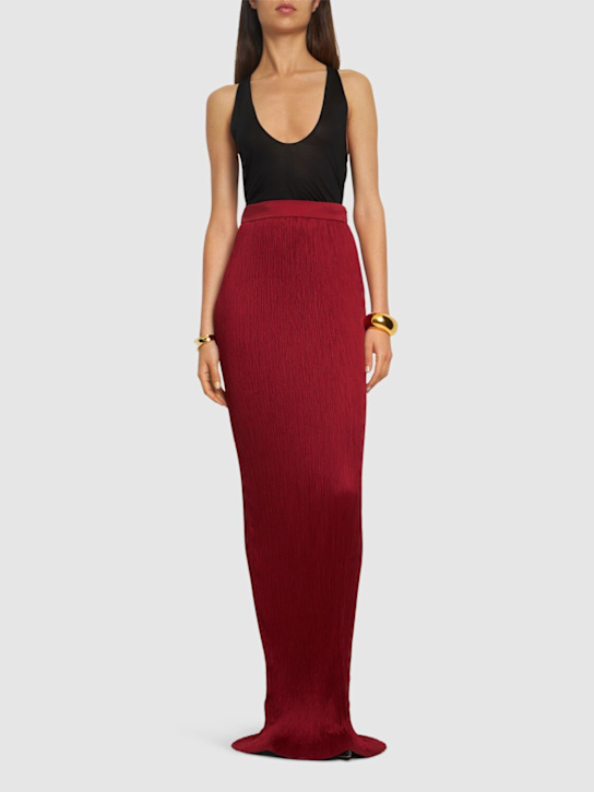 Luisaviaroma Gonna Lunga Solid In Twill