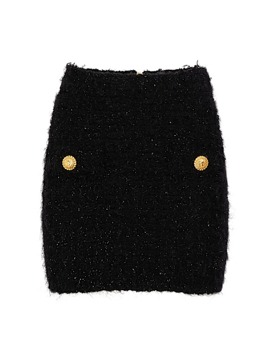 Luisaviaroma Gonna Maze in tweed con monogramma