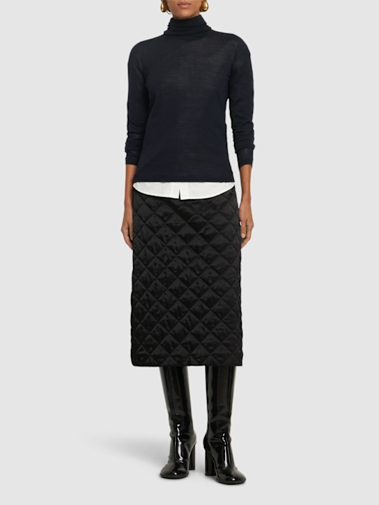 Luisaviaroma Gonna Midi Double Face Trapuntata