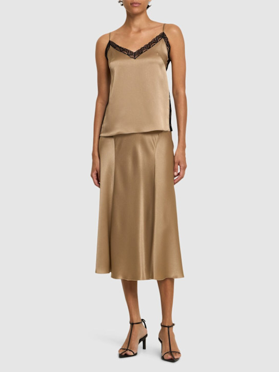 Luisaviaroma Gonna Midi In Raso
