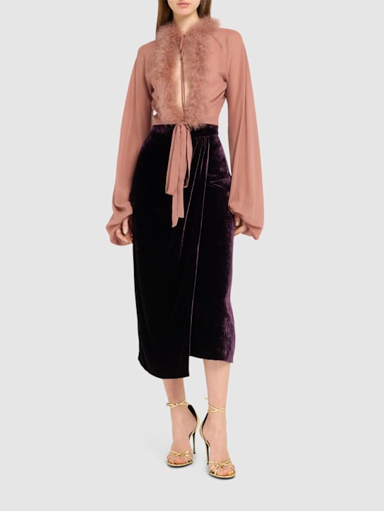 Luisaviaroma Gonna Midi In Velluto