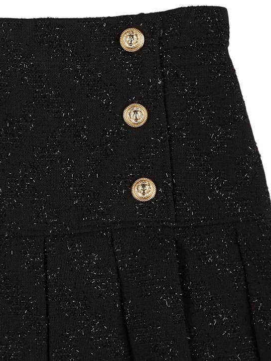 Luisaviaroma Gonna Plissé In Tweed