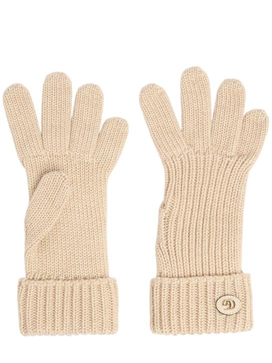 Luisaviaroma Guanti in misto lana lamé a coste