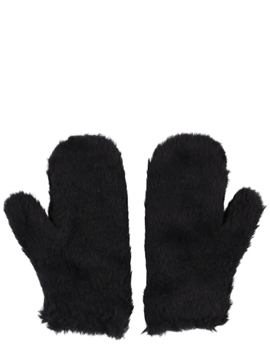 Luisaviaroma Guanti Ombrato in teddy di misto lana