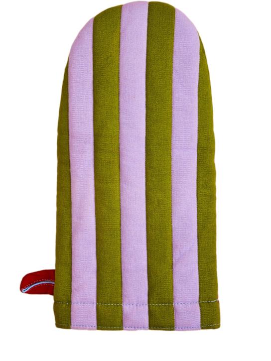 Luisaviaroma Guanto Da Forno Eggplant In Cotone
