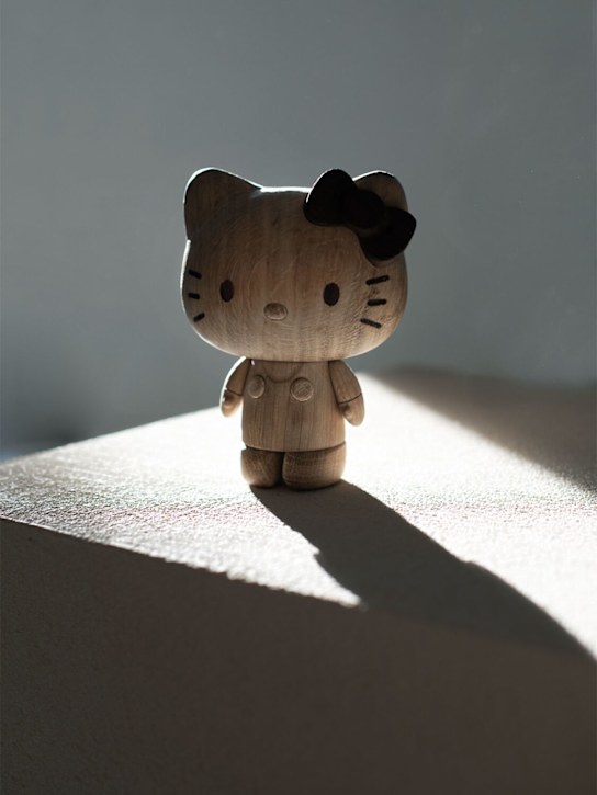 Luisaviaroma Hello Kitty Small Oak Sculpture