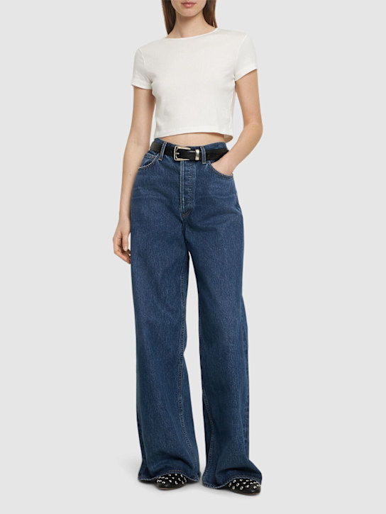 Luisaviaroma Jeans Dritti Dame Vita Alta