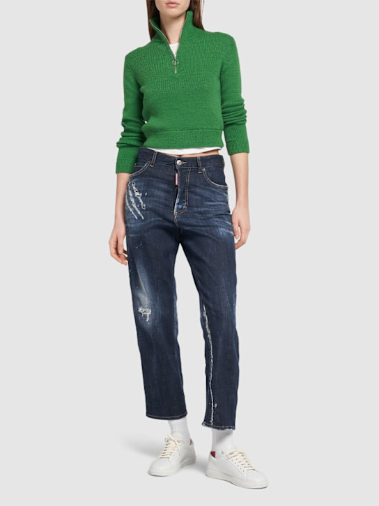 Luisaviaroma Jeans Dritti Vita Alta Boston