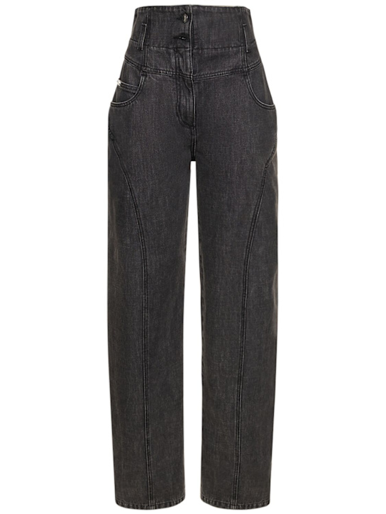 Luisaviaroma Jeans dritti vita alta in denim