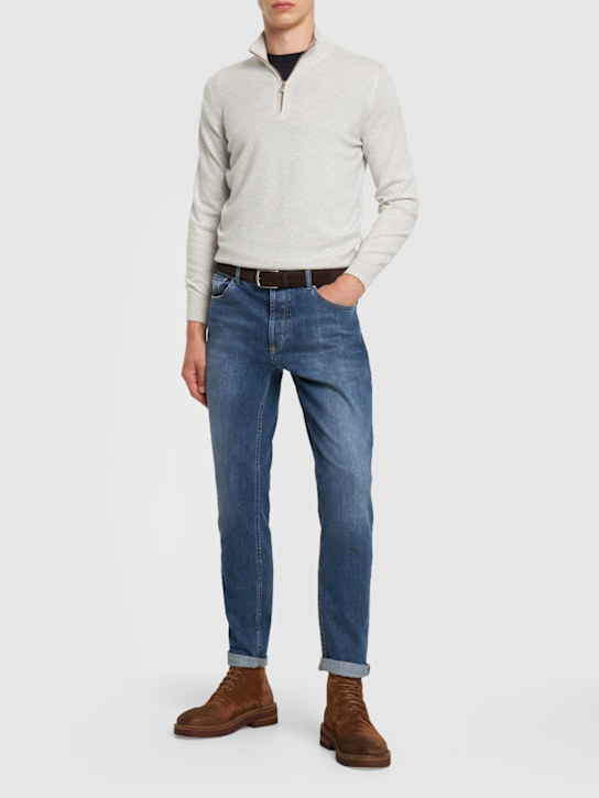 Luisaviaroma Jeans In Denim Di Cotone Stonewashed