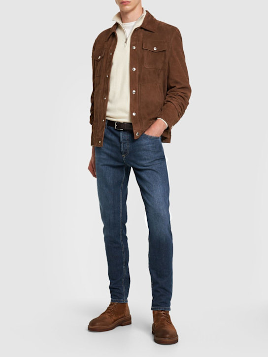 Luisaviaroma Jeans In Denim Di Cotone Stonewashed