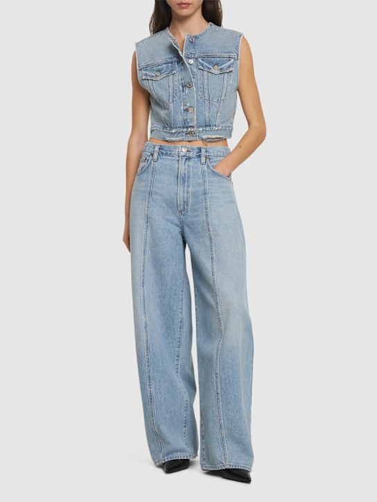 Luisaviaroma Jeans Larghi Kristen Vita Alta