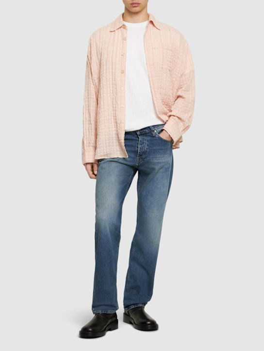 Luisaviaroma Jeans Larghi Vita Media In Denim L32