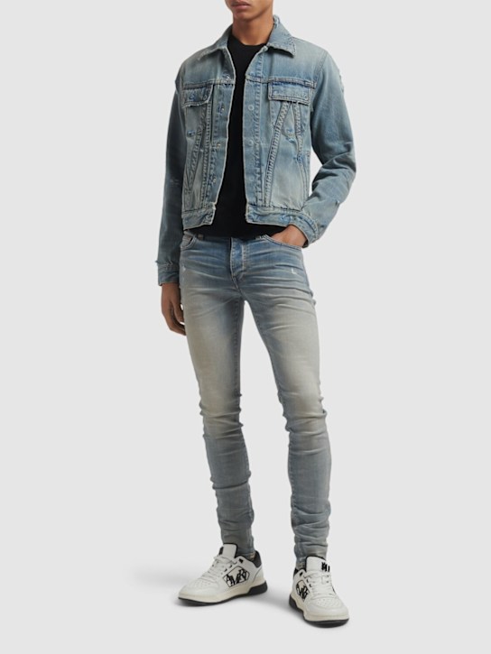 Luisaviaroma Jeans Stack In Denim Di Cotone 15cm