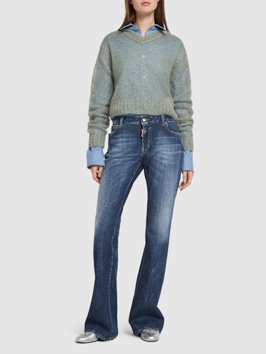 Luisaviaroma Jeans Svasati Vita Media In Denim