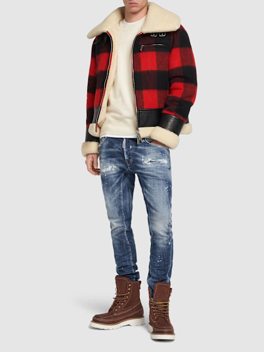 Luisaviaroma Jeans Tidy Biker In Denim Di Cotone