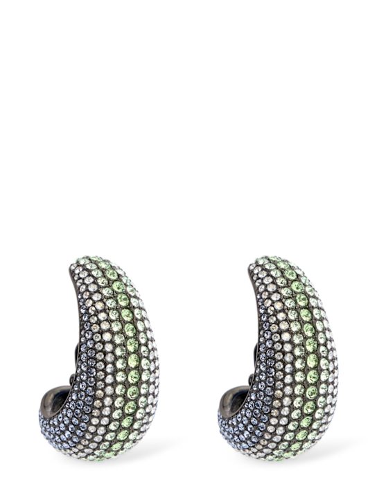 Luisaviaroma Large Sublima crystal hoop earrings