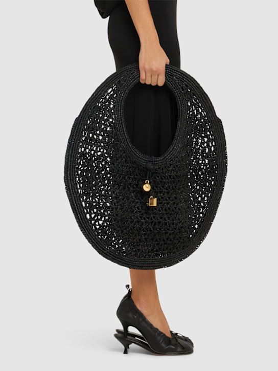 Luisaviaroma Le Rond Spiaggia Raffia Tote Bag