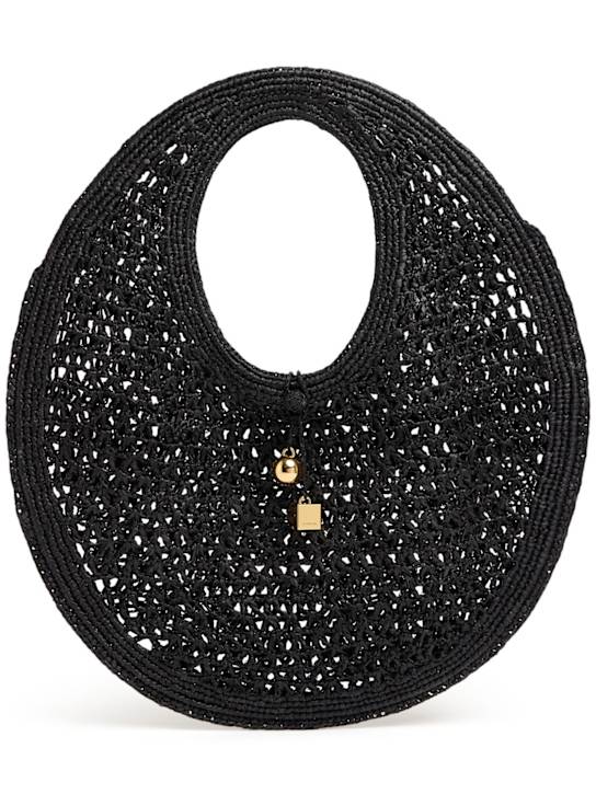 Luisaviaroma Le Rond Spiaggia raffia tote bag