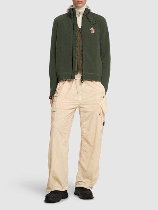 Luisaviaroma Logo Stretch Tech Zip-up Cardigan