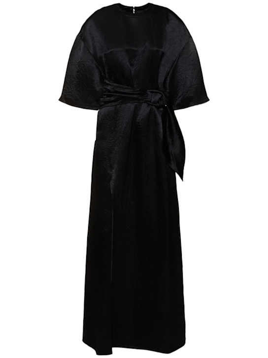 Luisaviaroma Maelys crinkled satin long dress