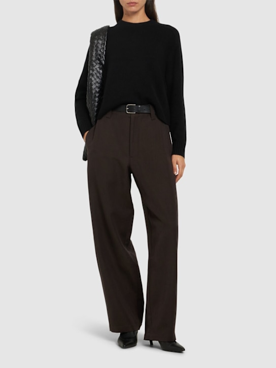 Luisaviaroma Maglia Cropped Girocollo In Cashmere