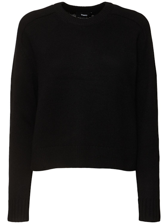 Luisaviaroma Maglia cropped girocollo in cashmere
