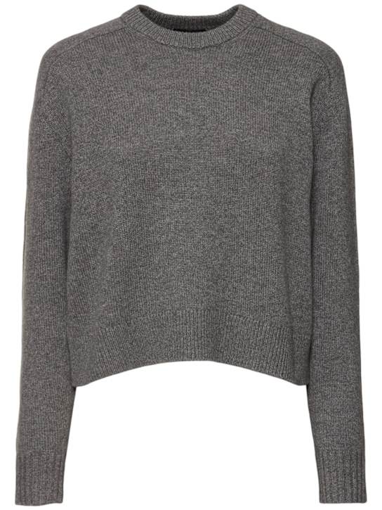 Luisaviaroma Maglia cropped girocollo in cashmere