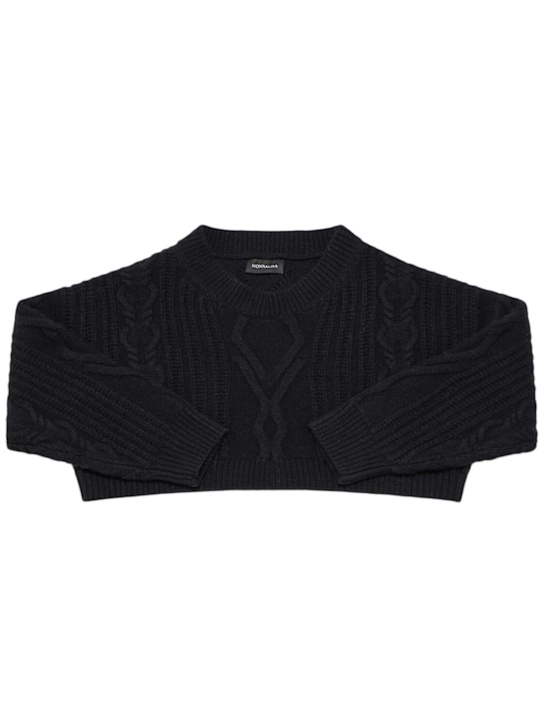 Luisaviaroma Maglia cropped in misto lana