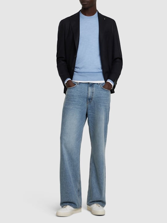 Luisaviaroma Maglia Girocollo In Cashmere E Seta