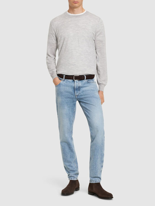 Luisaviaroma Maglia Girocollo In Lana E Cashmere