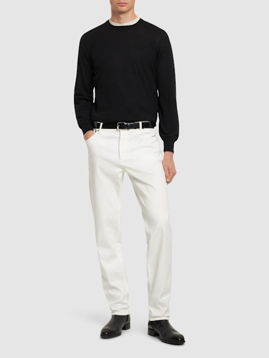 Luisaviaroma Maglia Girocollo In Lana E Cashmere