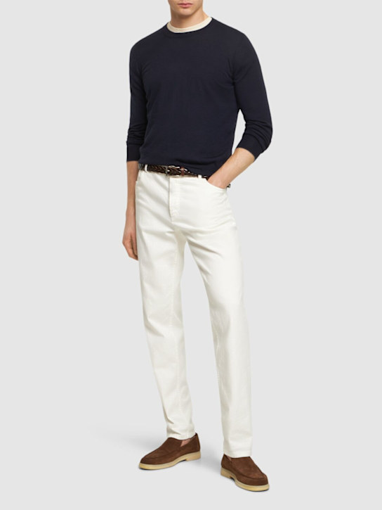 Luisaviaroma Maglia Girocollo In Lana E Cashmere