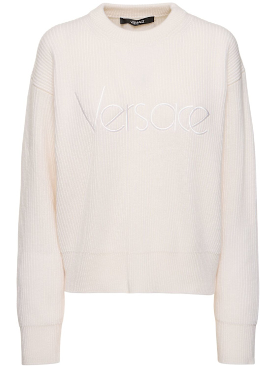 Luisaviaroma Maglia in cotone con ricamo logo '80s