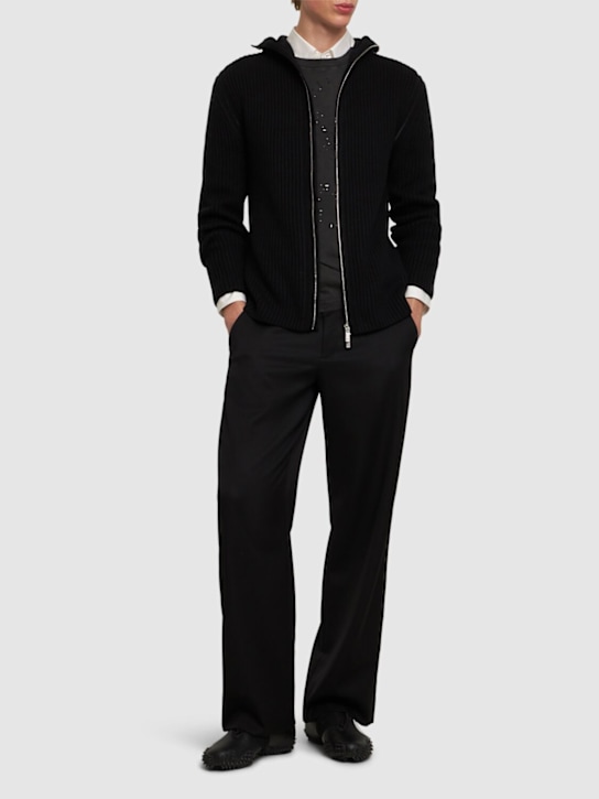 Luisaviaroma Maglia In Lana Con Cappuccio E Zip